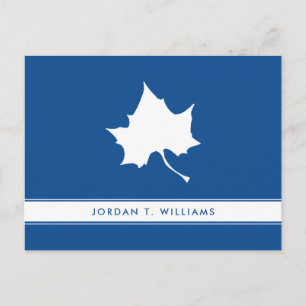 Indiana State Leaf Invitation Postcard