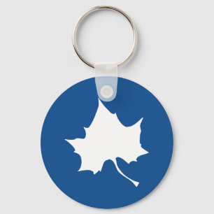 Indiana State Leaf Key Ring