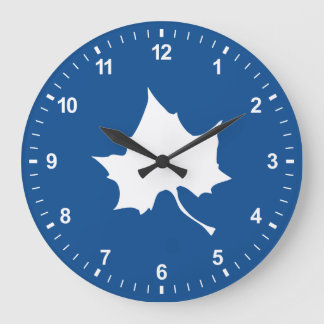 Indiana State Leaf Large Clock
