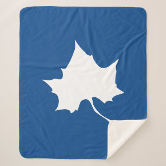 Indiana State Leaf Sherpa Blanket