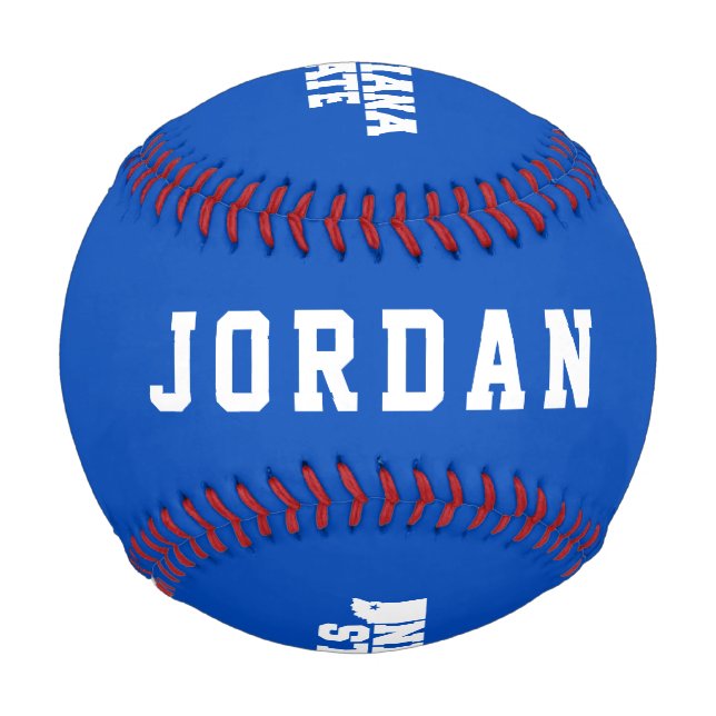 Indiana State Logo Baseball (Back)