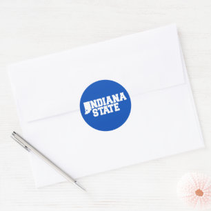 Indiana State Logo Classic Round Sticker