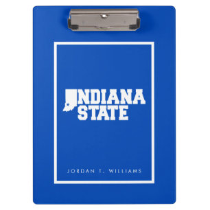 Indiana State Logo Clipboard
