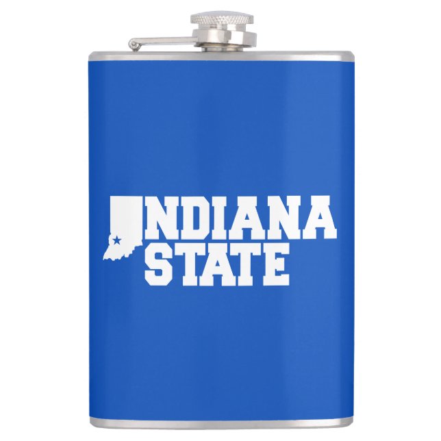 Indiana State Logo Hip Flask (Front)