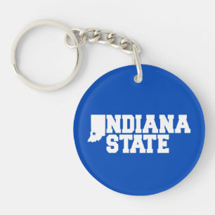 Indiana State Logo Key Ring