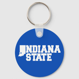 Indiana State Logo Key Ring