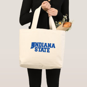 Indiana State Logo Large Tote Bag