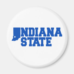 Indiana State Logo Magnet