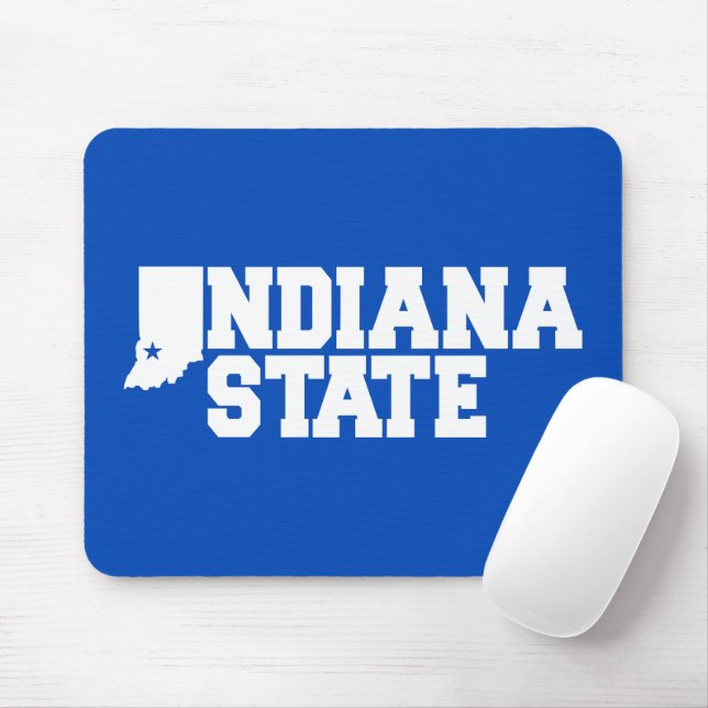 Indiana State Logo Mouse Mat (With Mouse)