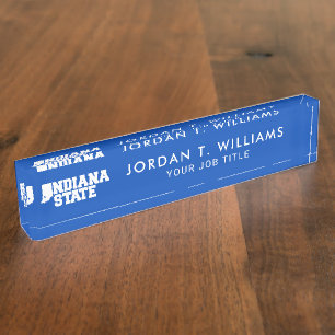 Indiana State Logo Nameplate