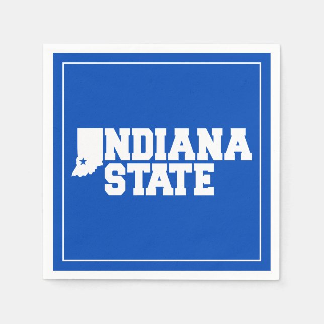 Indiana State Logo Napkin (Front)