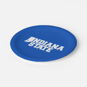 Indiana State Logo Paper Plate