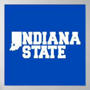 Indiana State Logo Poster