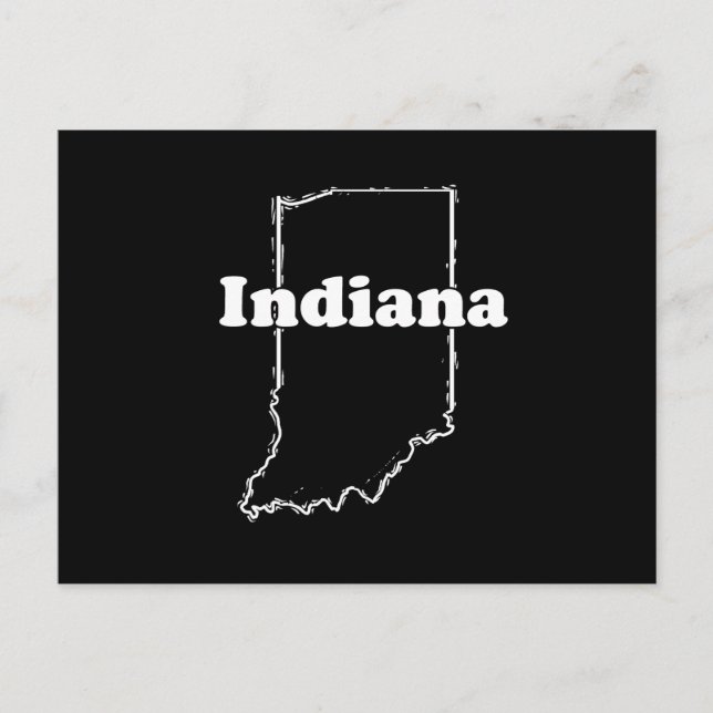 INDIANA STATE MOTTO POSTCARD (Front)