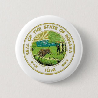 Indiana State Seal 6 Cm Round Badge