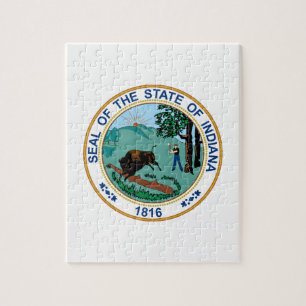 Indiana State Seal Jigsaw Puzzle