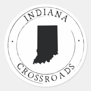 Indiana state Sticker Envelope Seal