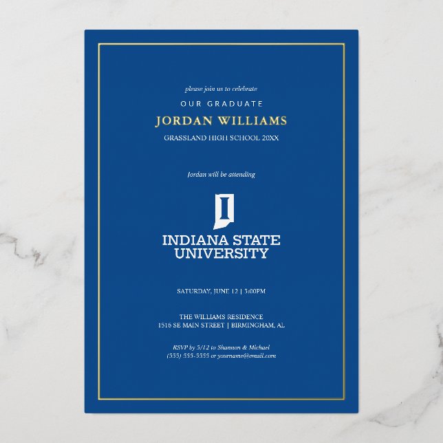 Indiana State University Graduation (Front)