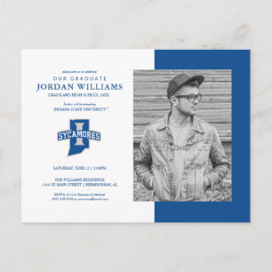 Indiana State University Graduation Announcement Postcard