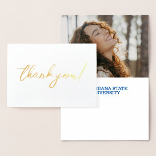 Indiana State University Graduation Foil Card