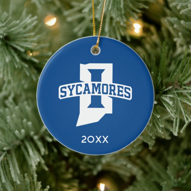 Indiana State University Holiday Ceramic Tree Decoration (Tree)