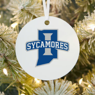 Indiana State University Holiday Metal Tree Decoration