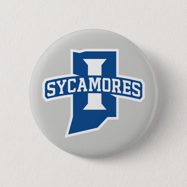 Indiana State University Sycamores 6 Cm Round Badge (Front)