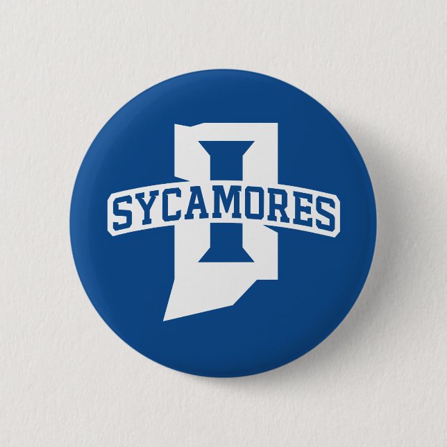 Indiana State University Sycamores 6 Cm Round Badge (Front)