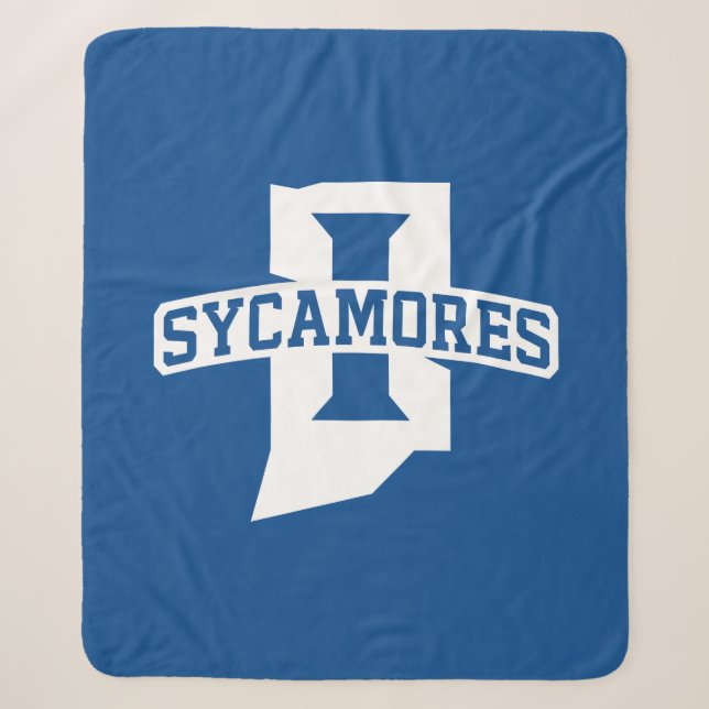 Indiana State University Sycamores Sherpa Blanket (Front)