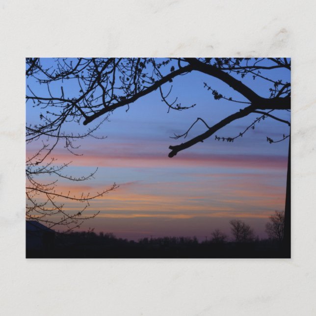 Indiana Sunset Postcard (Front)