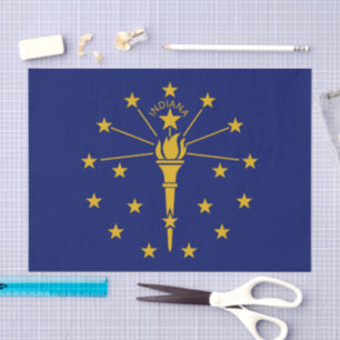 Indiana tissue paper, Indiana Flag tissue paper