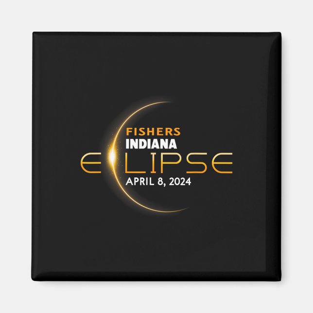 Indiana Total Solar Eclipse 2024  Magnet (Front)