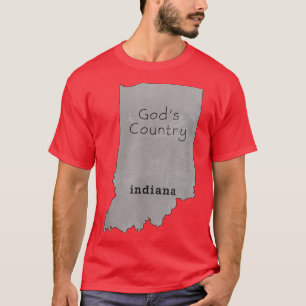 Indiana Tshirt Indiana is Gods Country Indiana Tee