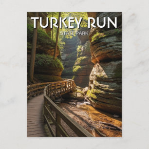 Indiana Turkey Run State Park Travel Postcard