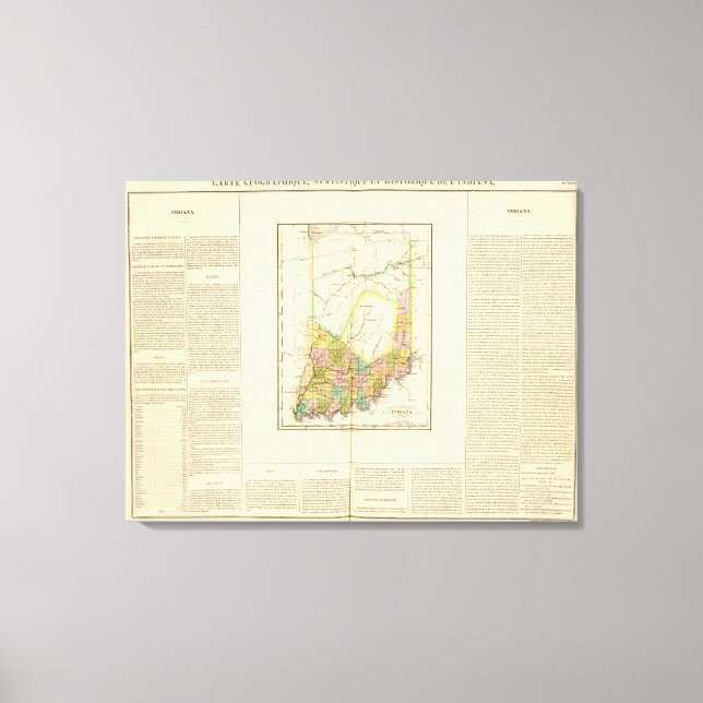 Indiana US Canvas Print (Front)