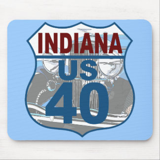 Indiana US Route 40 - Duesenberg Mouse Mat