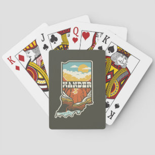 Indiana Wander Playing Cards - Green