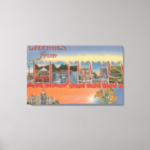 IndianaLarge Letter ScenesIndiana Canvas Print