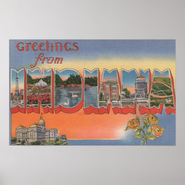 IndianaLarge Letter ScenesIndiana Poster (Front)