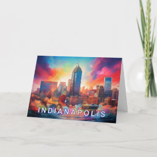 Indianapolis Abstract Art Card