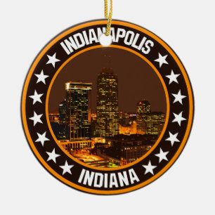 Indianapolis                                       ceramic tree decoration
