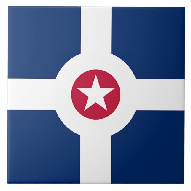 Indianapolis City Flag Tile (Front)