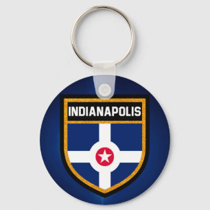 Indianapolis Flag Key Ring