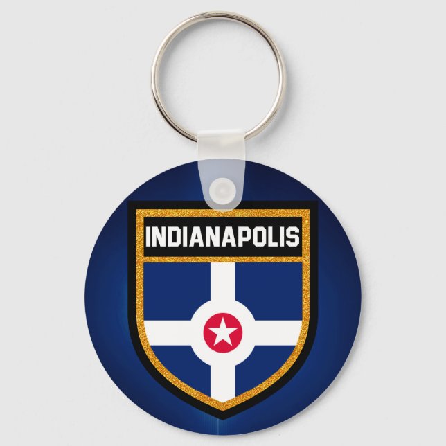 Indianapolis Flag Key Ring (Front)