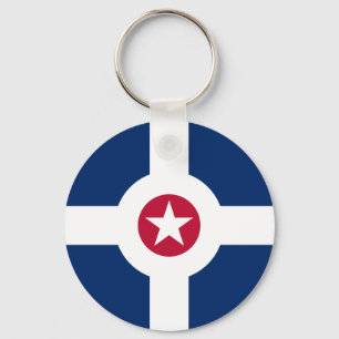 Indianapolis Flag Key Ring