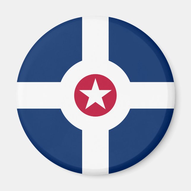 Indianapolis Flag Magnet (Front)