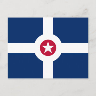 Indianapolis Flag Postcard