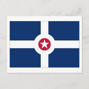 Indianapolis Flag Postcard