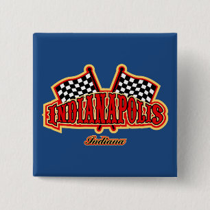 Indianapolis Flagged 15 Cm Square Badge