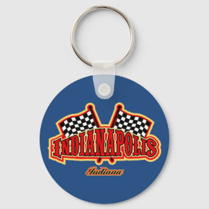 Indianapolis Flagged Key Ring